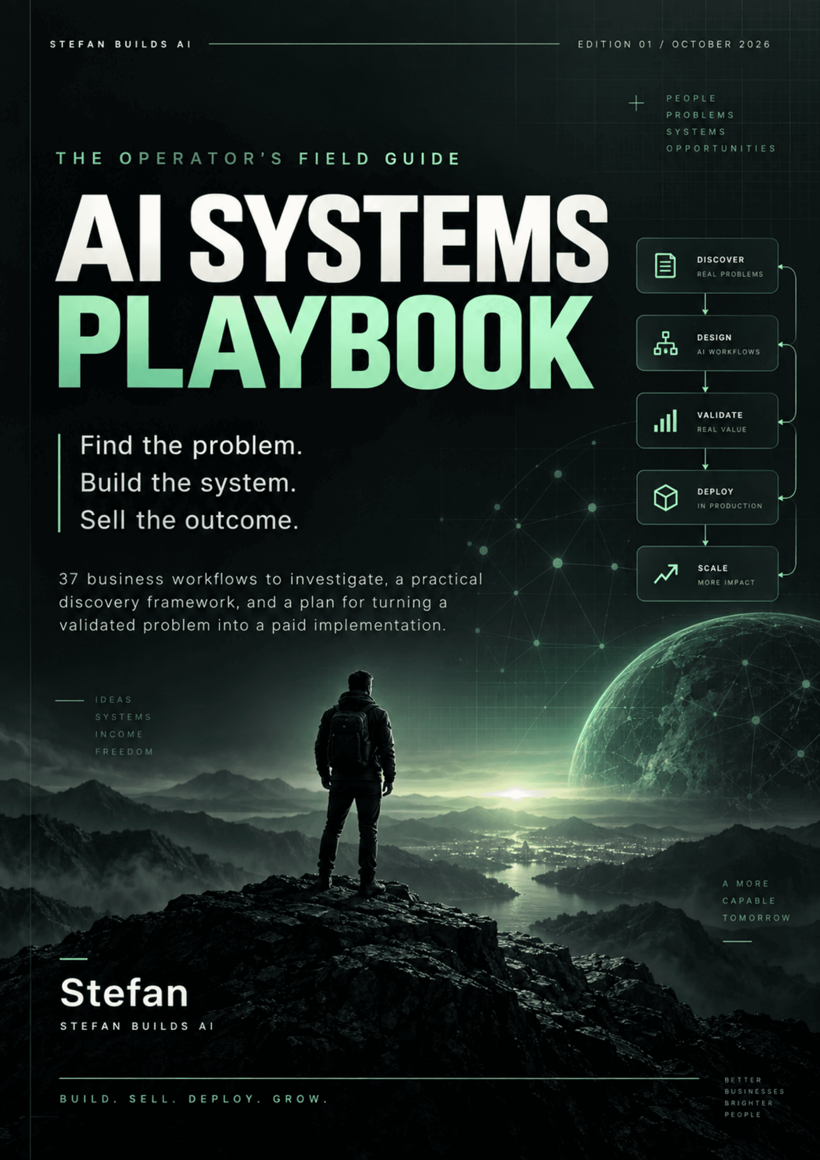 AI Systems Playbook by Stefan: Find the problem. Build the system. Sell the outcome.